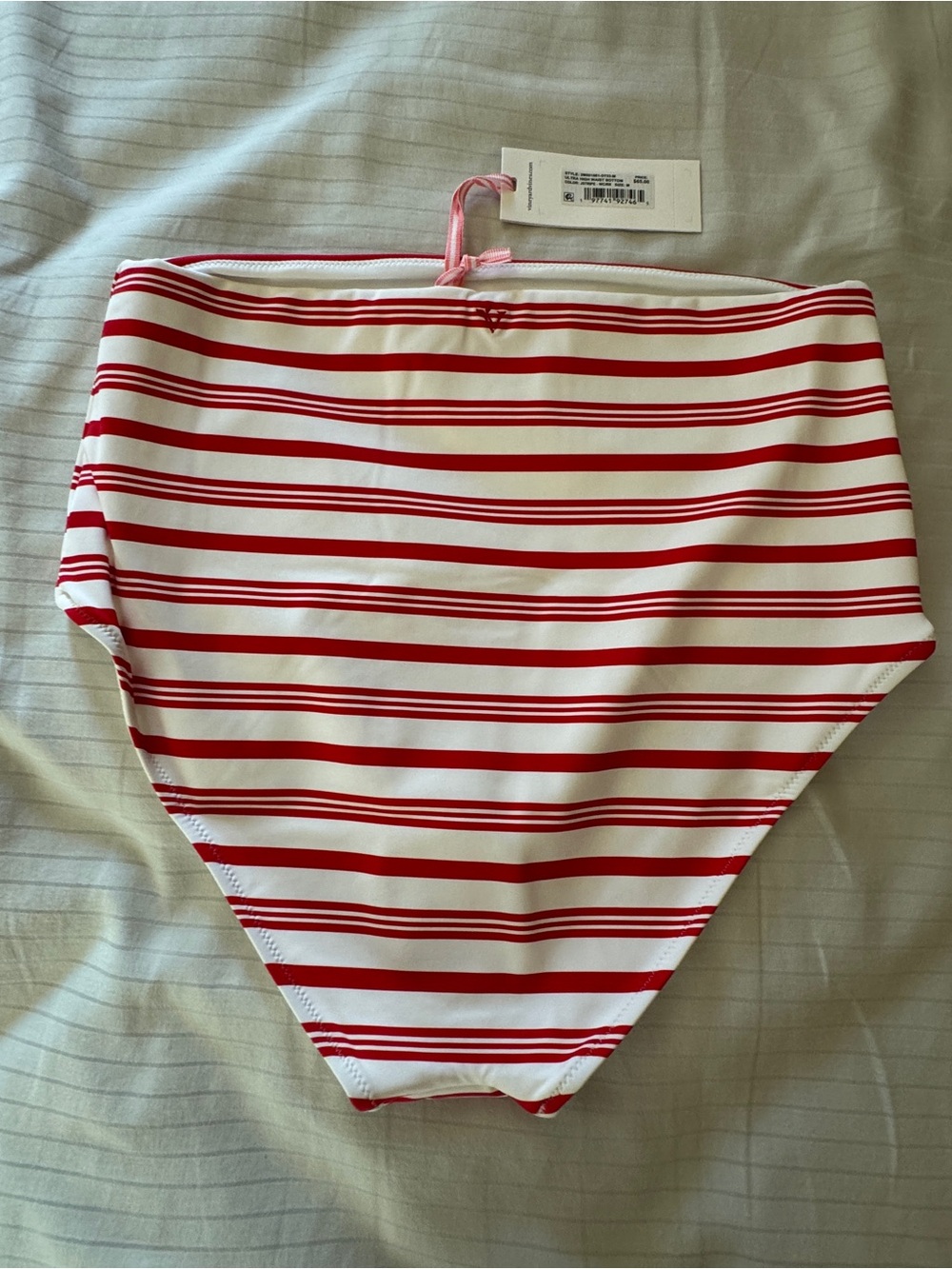 NWT Vineyard Vines Red and White Striped Bikini Bottoms Medium
